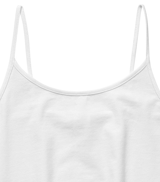 Girls' essentials Elastic Singlet - White