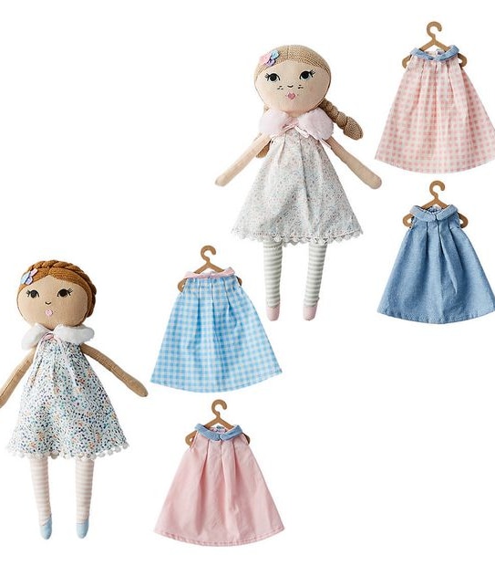 Makker Plush Doll & 2 Outfits 35cm Assorted