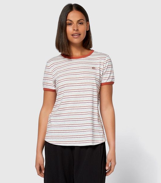 Piping Hot Ringer Stripe T-Shirt
