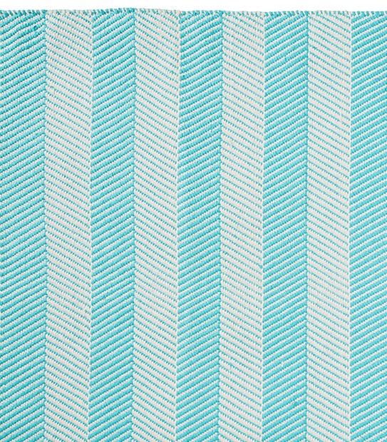 Herringbone Rug 120 x 180cm - Aqua