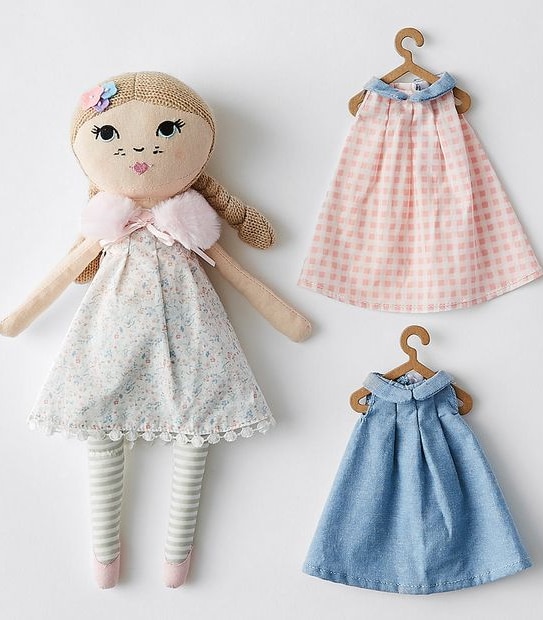 Makker Plush Doll & 2 Outfits 35cm Assorted