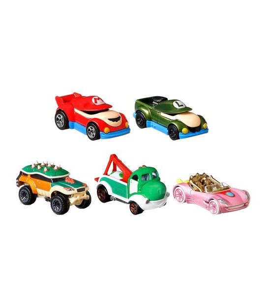 Hot Wheels Character Cars Super Mario 5-Pack