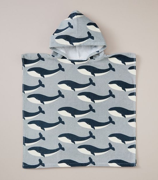 Kids Talum Whale Hooded Towel
