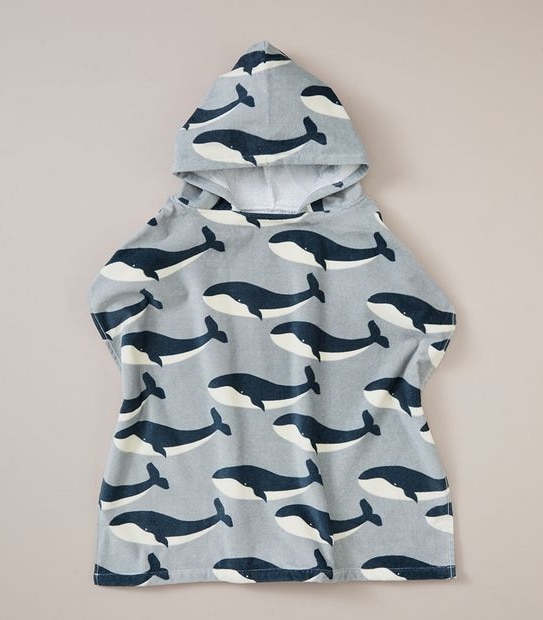 Kids Talum Whale Hooded Towel