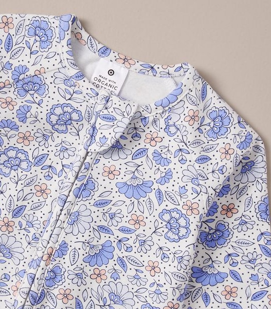 Baby Organic Cotton Print Coverall 2 of 5