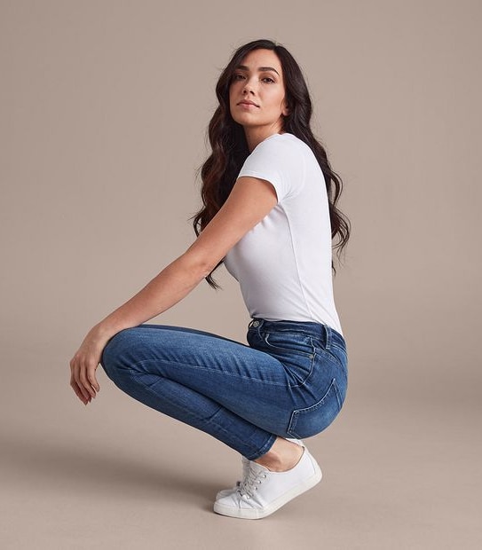 Skinny High Rise Full Length Jeans 