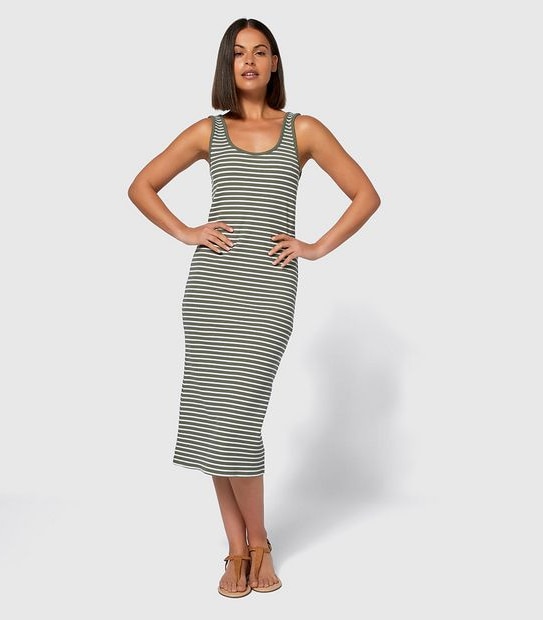 Lily Loves Ribbed Midi Dress