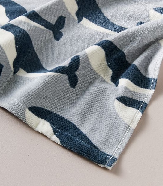 Kids Talum Whale Hooded Towel