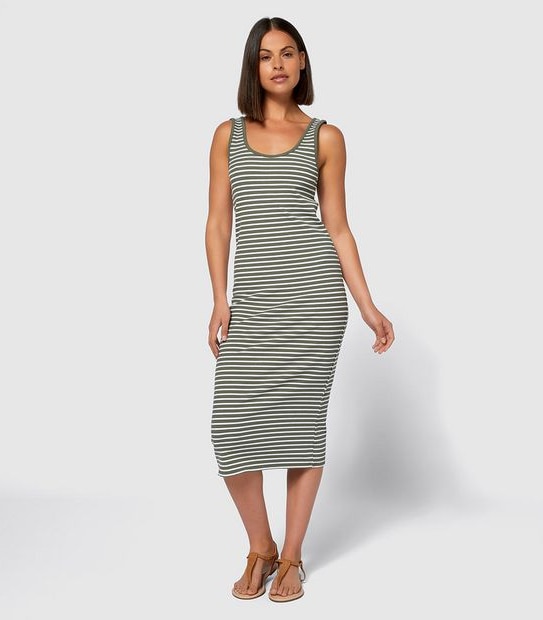 Lily Loves Ribbed Midi Dress