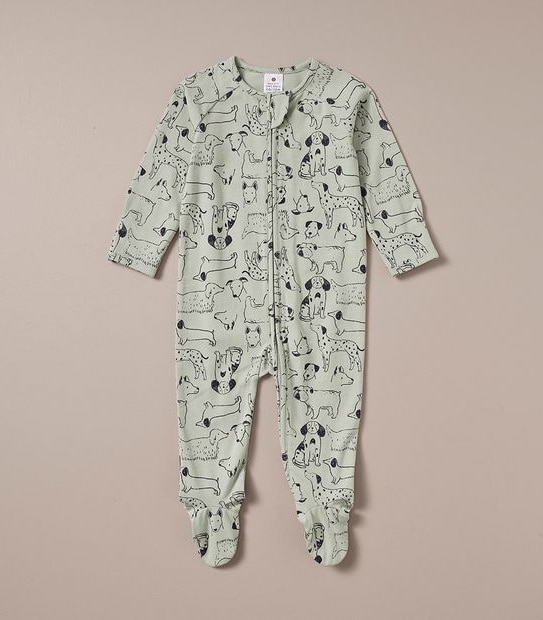 Baby Organic Cotton Print Coverall