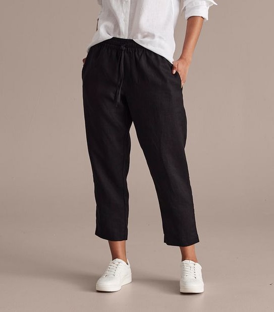 European Linen Jogger Pants