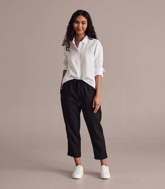 European Linen Jogger Pants