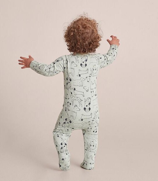 Baby Organic Cotton Print Coverall