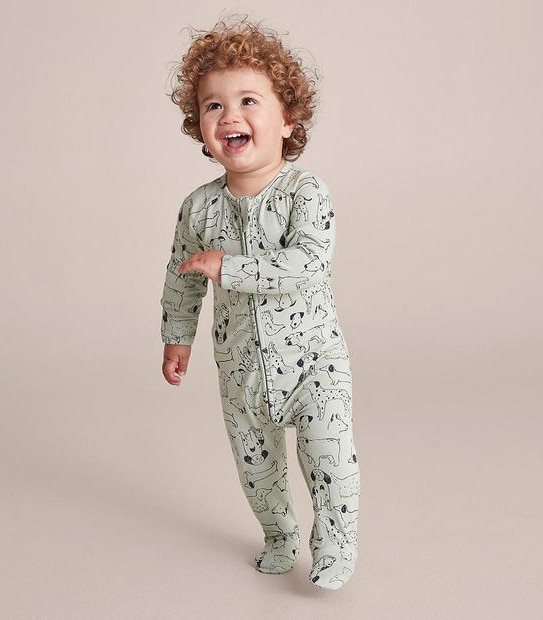 Baby Organic Cotton Print Coverall