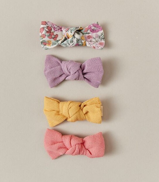 4 Pack Kids Mini Bow Hair Clips