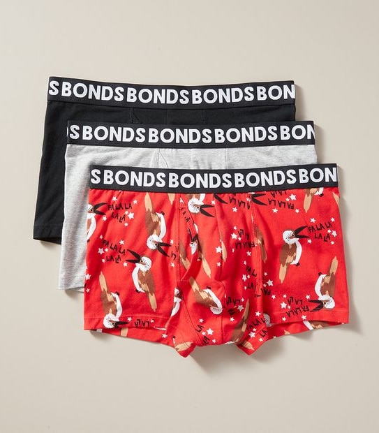 Bonds 3 Pack Everyday Trunks