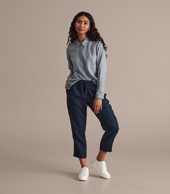 European Linen Jogger Pants