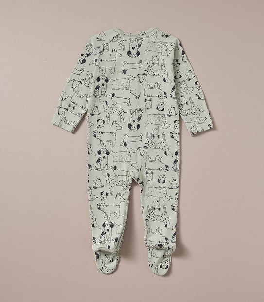 Baby Organic Cotton Print Coverall