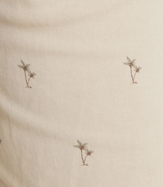 Garment Dyed Print Regular Chino Shorts