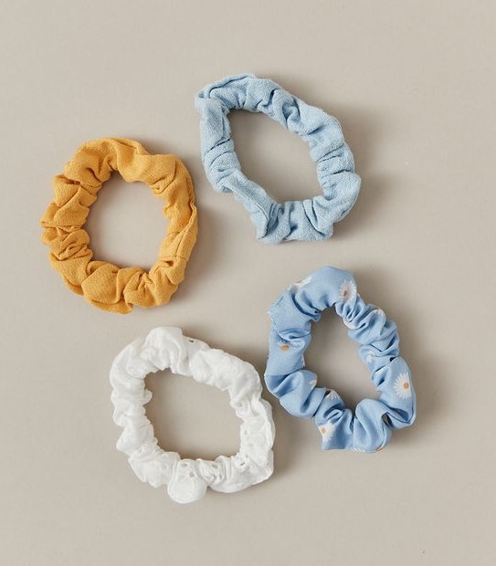4 Pack Kids Scrunchie Set