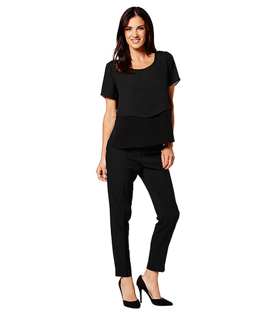Double Layer Top - Black