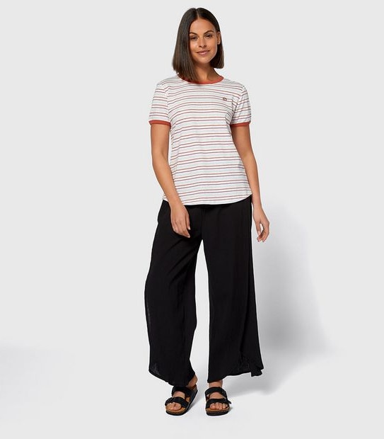 Piping Hot Ringer Stripe T-Shirt