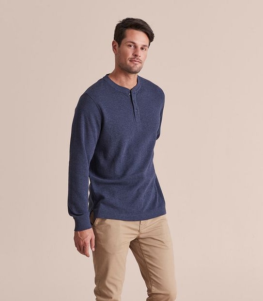 Waffle Henley T-Shirt
