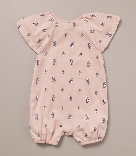 Baby Organic Cotton Jersey Floral Romper