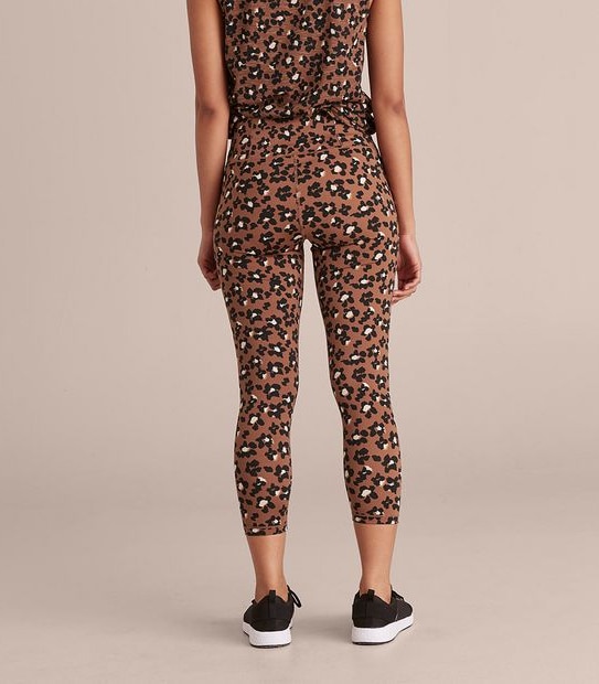 Active 7/8 Length Fashion Print Tights