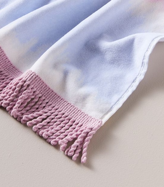 Sunset Tie-Dye Printed Beach Towel