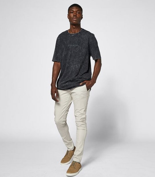 Commons Black Onyx T-Shirt - Acid Wash