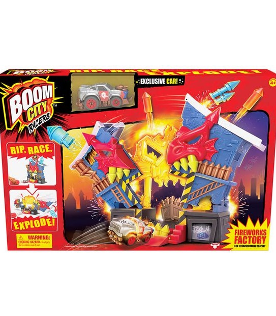 Boom City Racers Fireworks Factory Playset