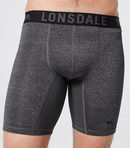 Lonsdale London 2 Pack Long Leg Sports Trunks