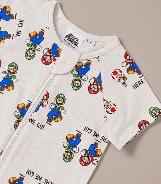 Baby Super Mario Romper