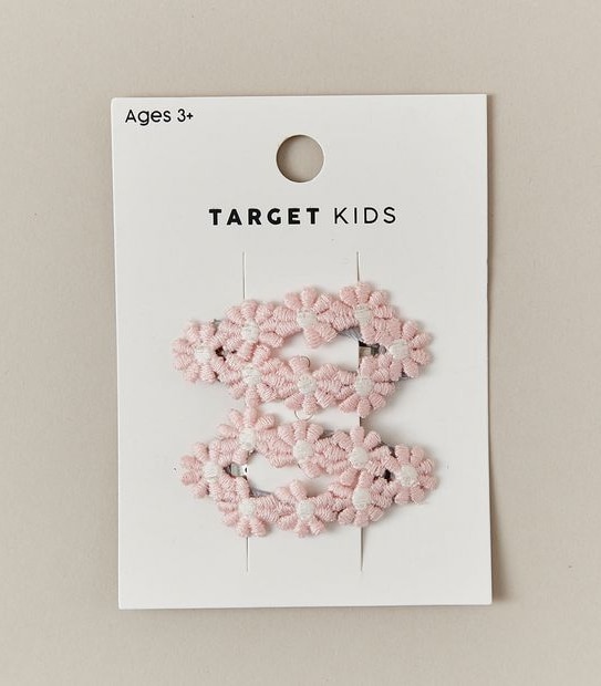 2 Pack Flower Hair Clips