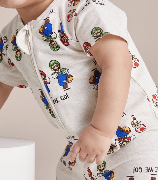 Baby Super Mario Romper