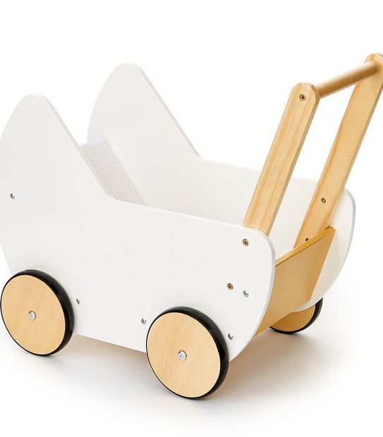 Wooden Doll Pram