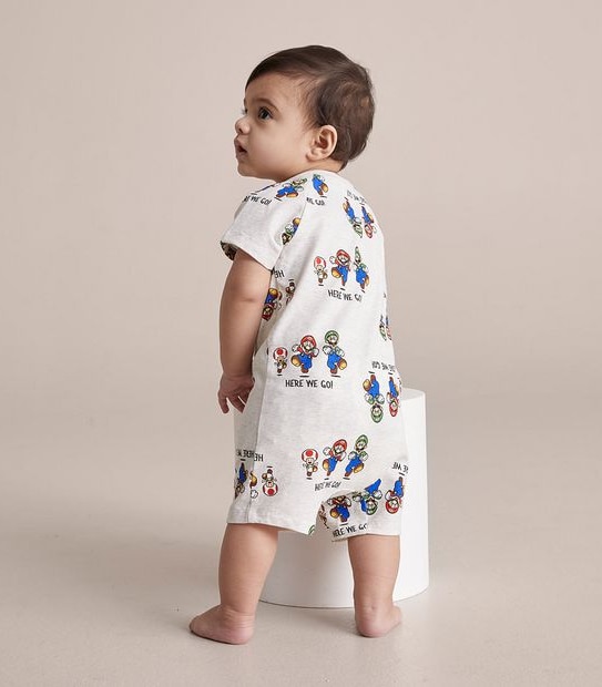 Baby Super Mario Romper