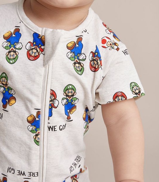 Baby Super Mario Romper