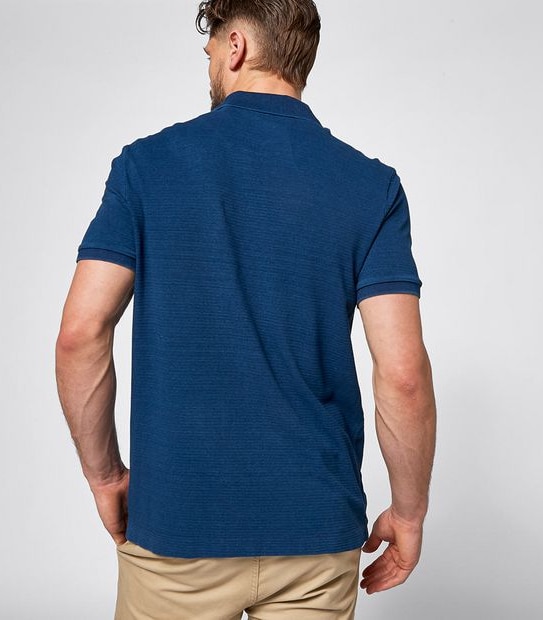 Textured Stripe Polo Shirt