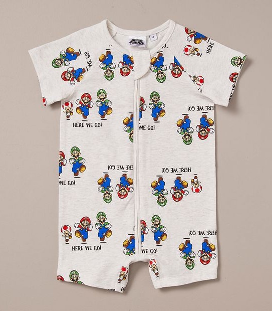 Baby Super Mario Romper