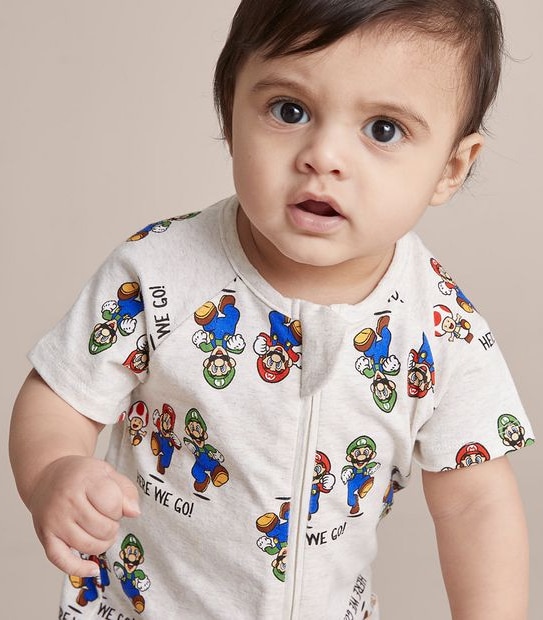 Baby Super Mario Romper