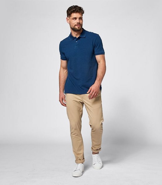 Textured Stripe Polo Shirt