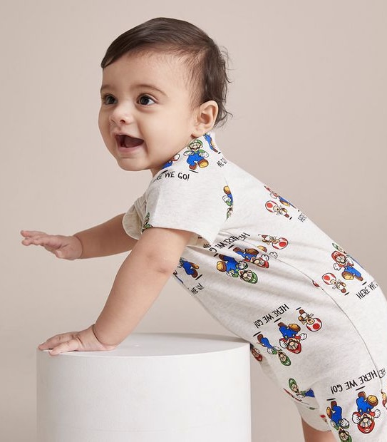 Baby Super Mario Romper