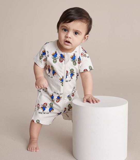 Baby Super Mario Romper