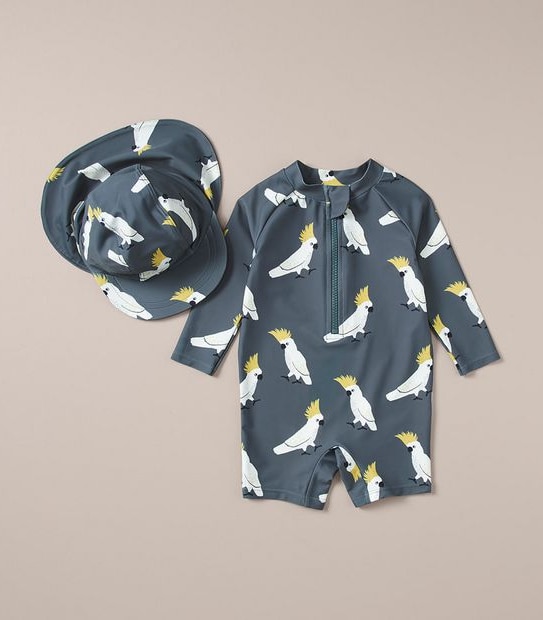 2 Piece Baby Cockatoo Swim Set