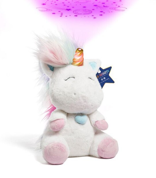 FAO Schwarz Toy Plush Led Projector Unicorn 12"