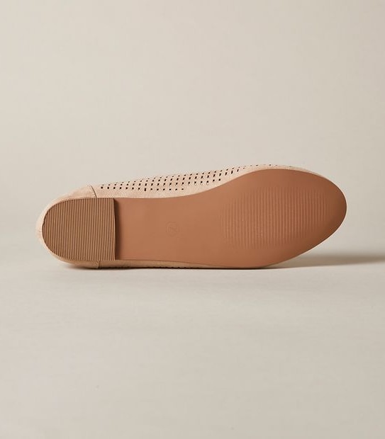 Womens Fallan Perforated Ballet Flats