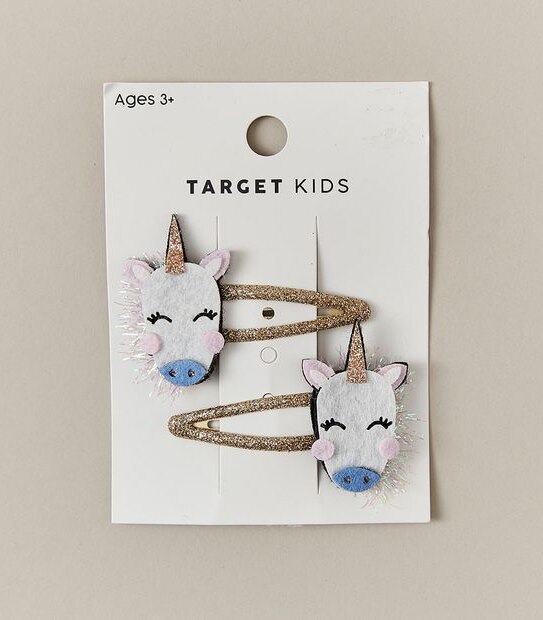 2 Pack Unicorn Hair Clips
