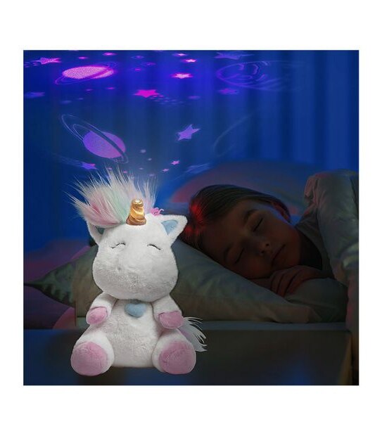 FAO Schwarz Toy Plush Led Projector Unicorn 12"